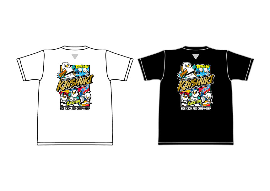 金鷲旗オリジナルTシャツ②（オリジナルキャラクター）