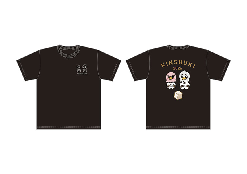 金鷲旗オリジナルTシャツ（オリジナルキャラクター／黒）