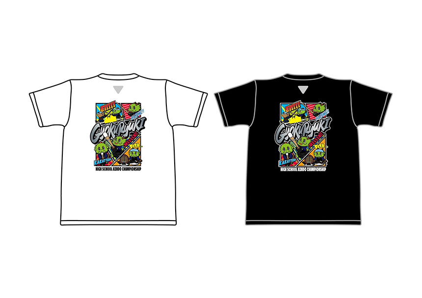 玉竜旗オリジナルTシャツ②（オリジナルキャラクター）