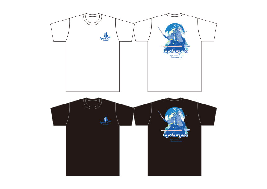 玉竜旗オリジナルTシャツ③（ABEchanイラスト）