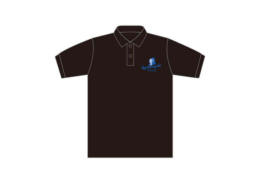 玉竜旗オリジナルポロシャツ②（ABEchanイラスト）