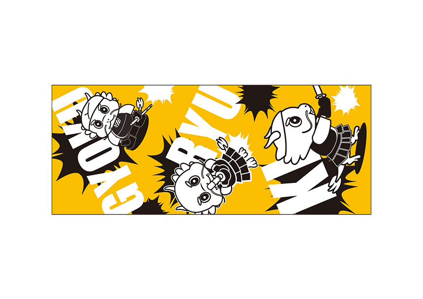 玉竜旗オリジナルスポーツタオル（オリジナルキャラクター）